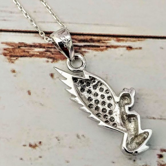 Solid Sterling Fairy Necklace - Picture 5 of 7